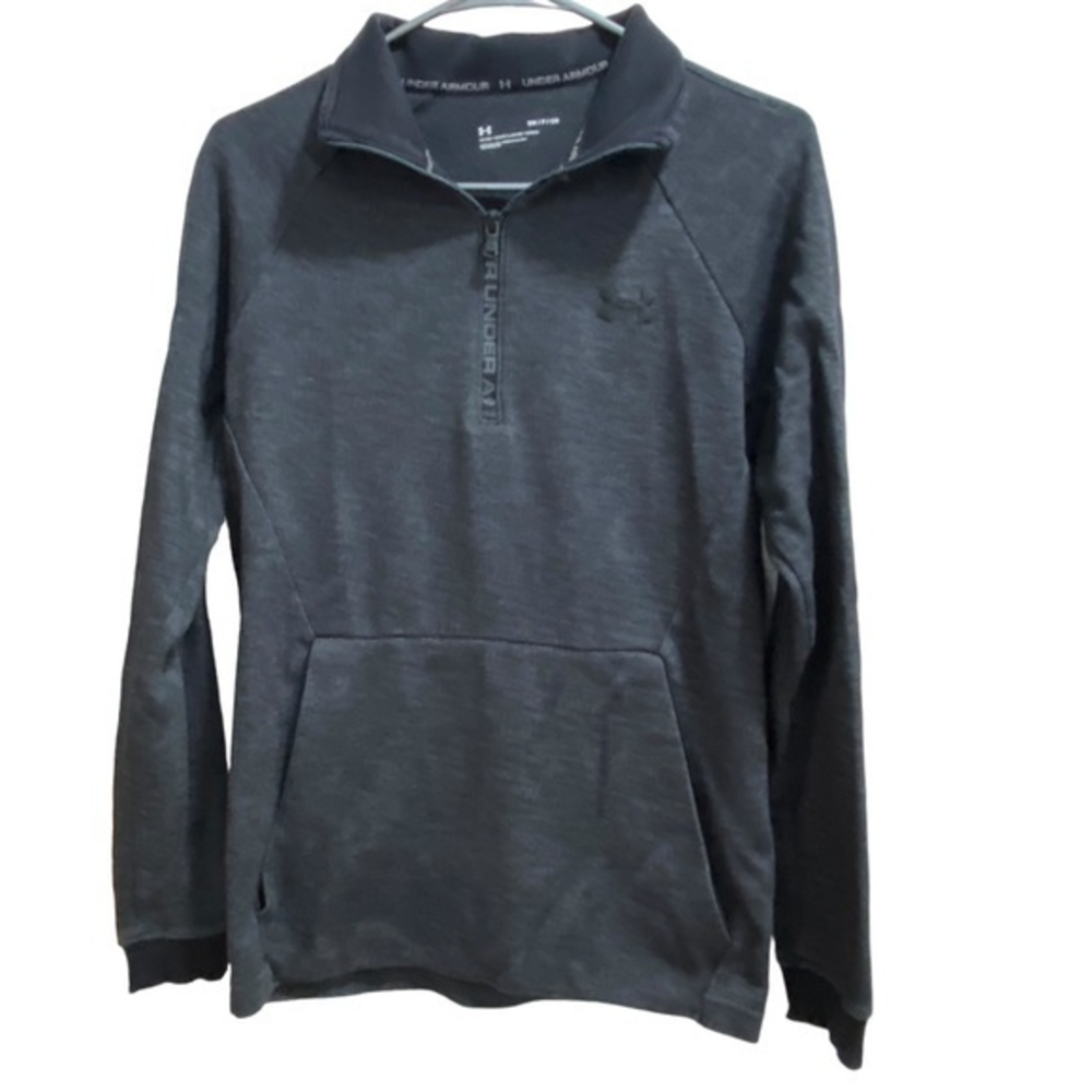 Under Armour Men’s Fitted 1/4 Zip‎ Up Pocket Pullover size Small EUC